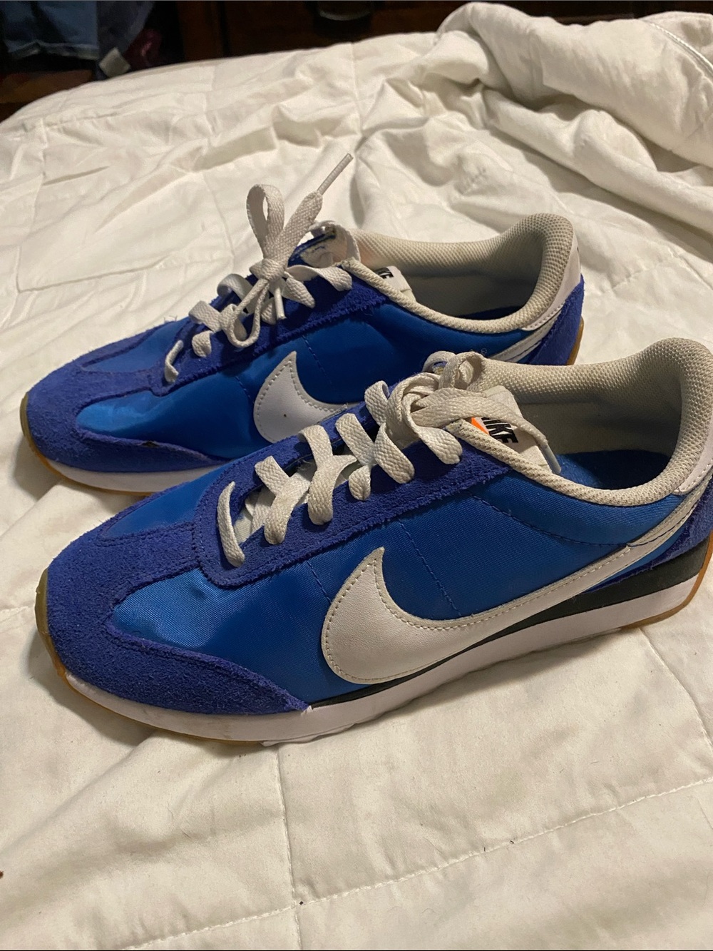 Nike Cortez Royal Blue and White Low-Top Sneakers